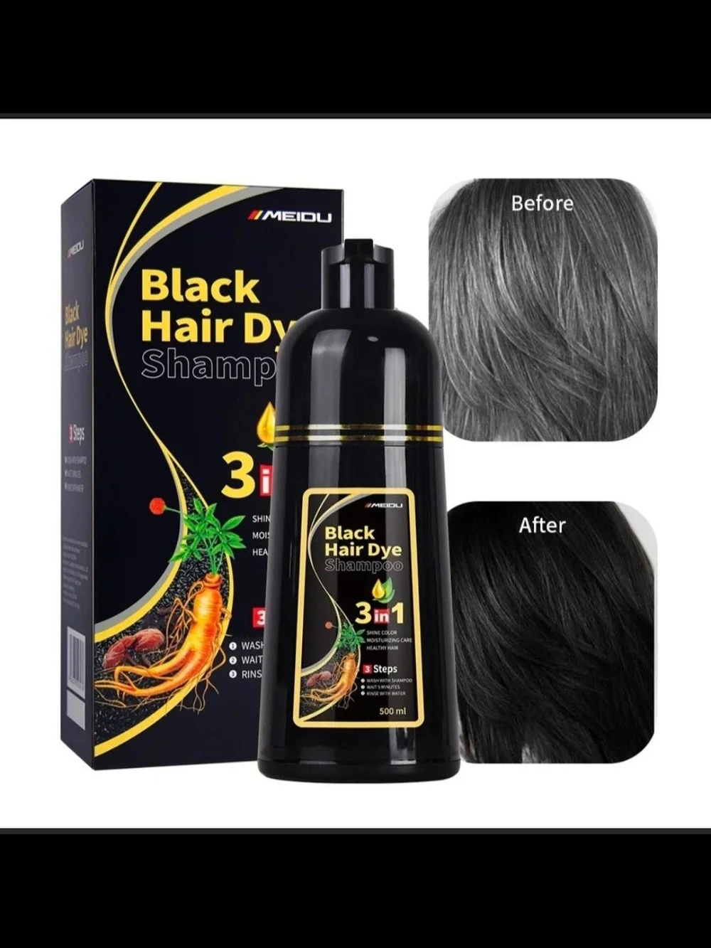 N/A black hair